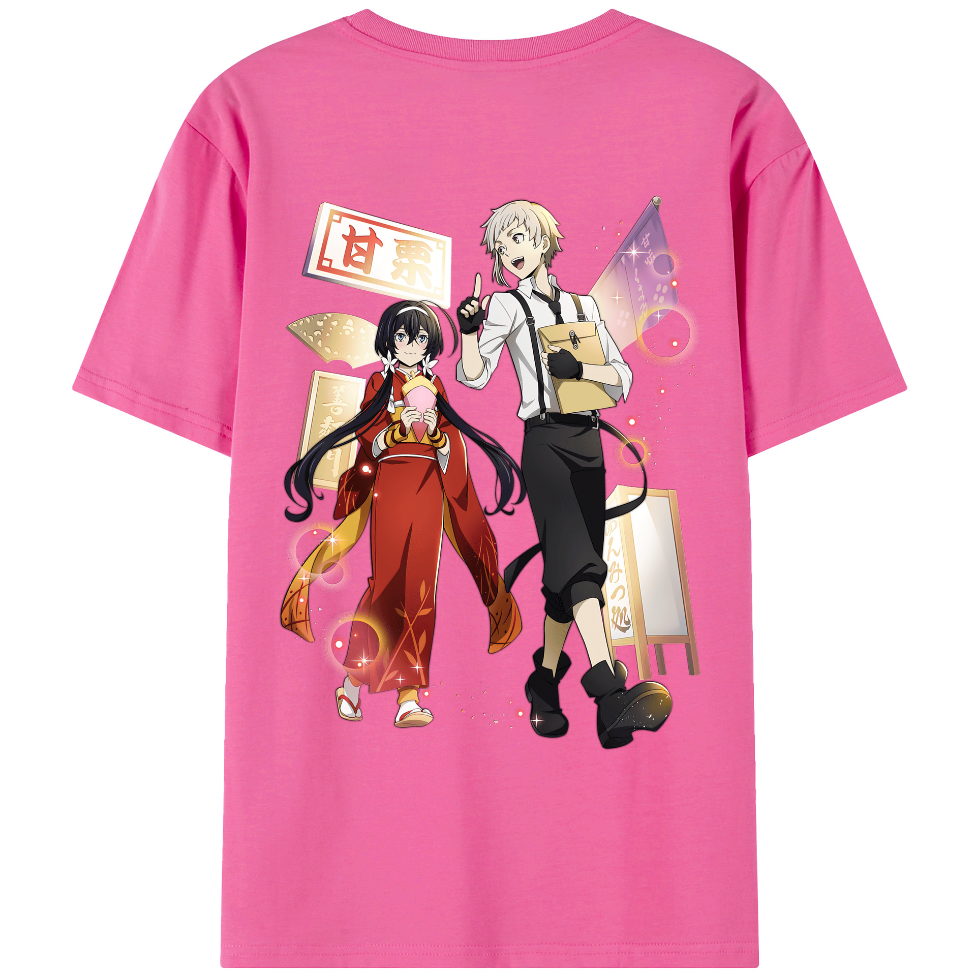 （画像用） 文豪ストレイドッグス Bungo Stray Dogs レディース半袖Tシャツ(バックプリント)